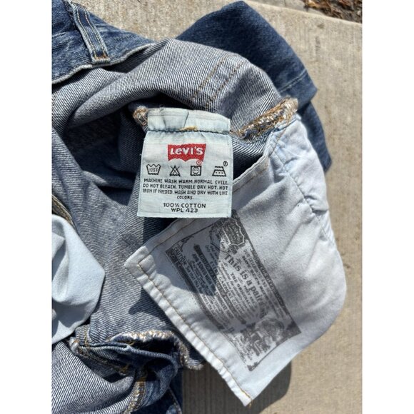 90’s Levi 501 Raw Selvedge Denim Jeans Raw Hem 31x30 - Picture 10 of 11